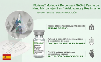Pago contra entrega [70 % de descuento] Florisma® 👩‍⚕️ Parches microagujeros premium 10 en 1 con moringa y berberina. Indicados para la obesidad, la diabetes, la apnea del sueño y los problemas articulares📍