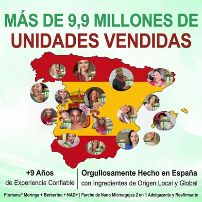 Pago contra entrega [70 % de descuento] Florisma® 👩‍⚕️ Parches microagujeros premium 10 en 1 con moringa y berberina. Indicados para la obesidad, la diabetes, la apnea del sueño y los problemas articulares💗